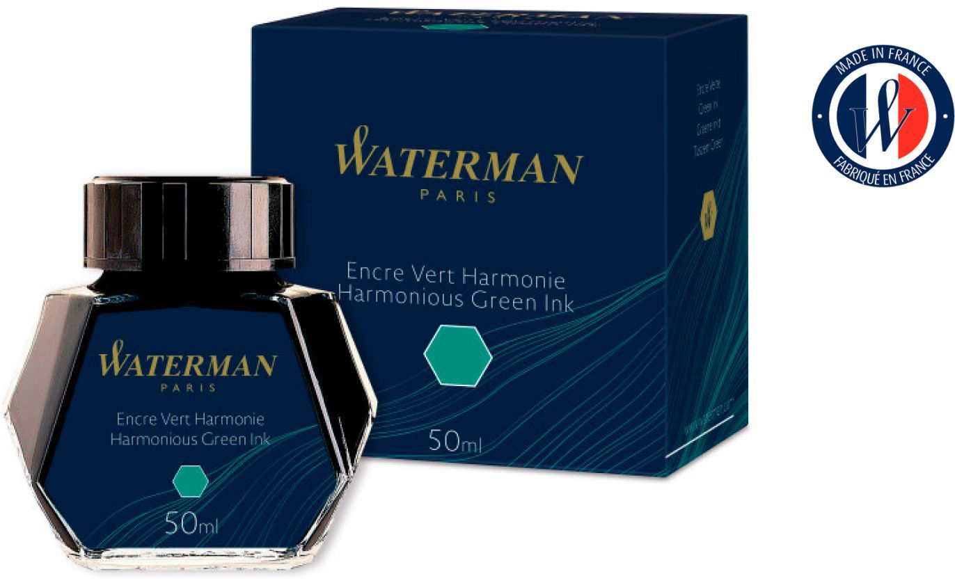 Флакон с чернилами Waterman (CWS0110770) Harmonious Green чернила 50мл для ручек перьевых