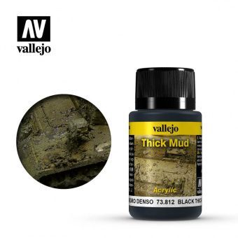 КраскаVallejo73812BlackThickMud(Чернаягустаягрязь)