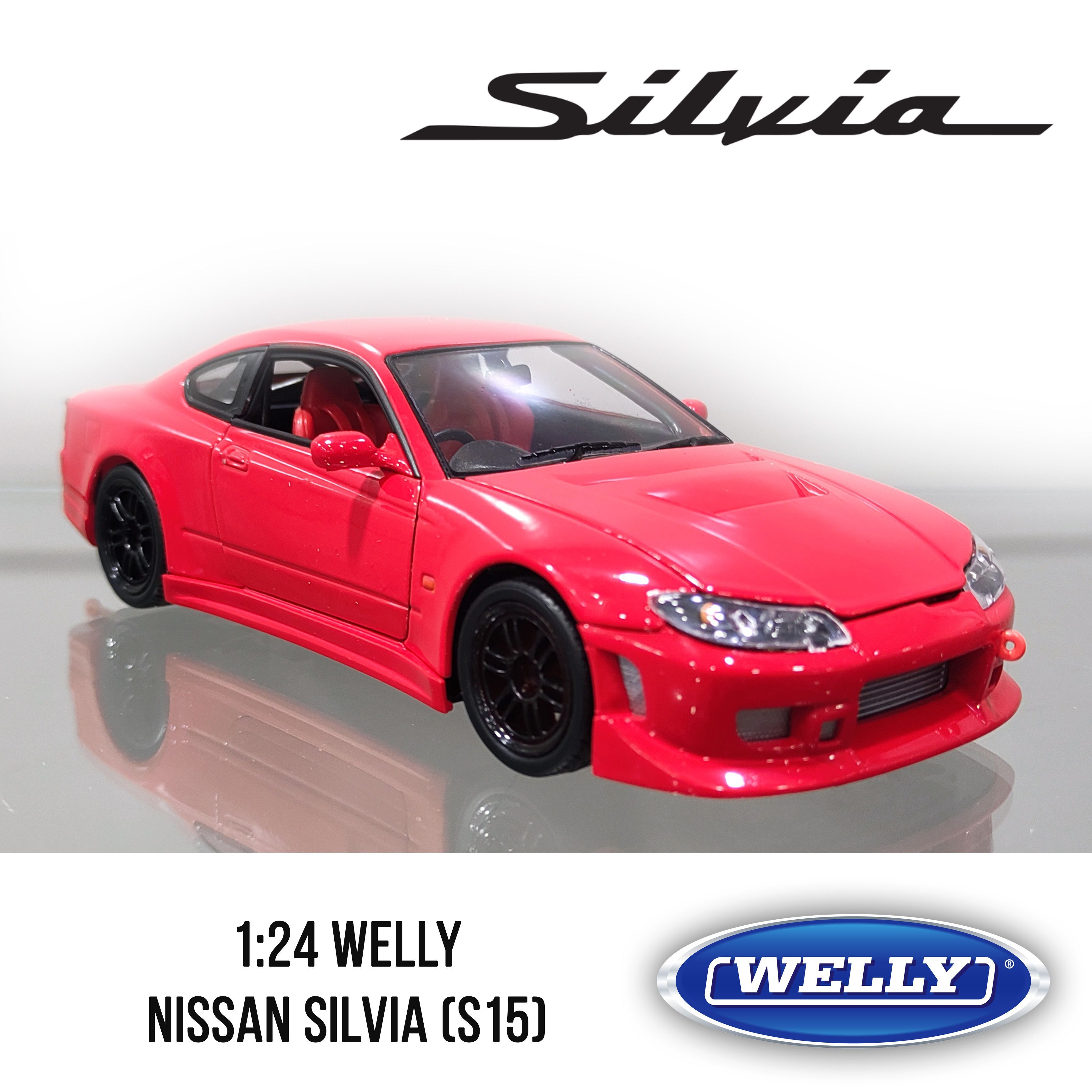 Коллекционная модель 1:24 WELLY 22485R Nissan Silvia (s15) Ниссан Сильвия  С15 красная, почти как у Gocha - купить с доставкой по выгодным ценам в  интернет-магазине OZON (1300130992)