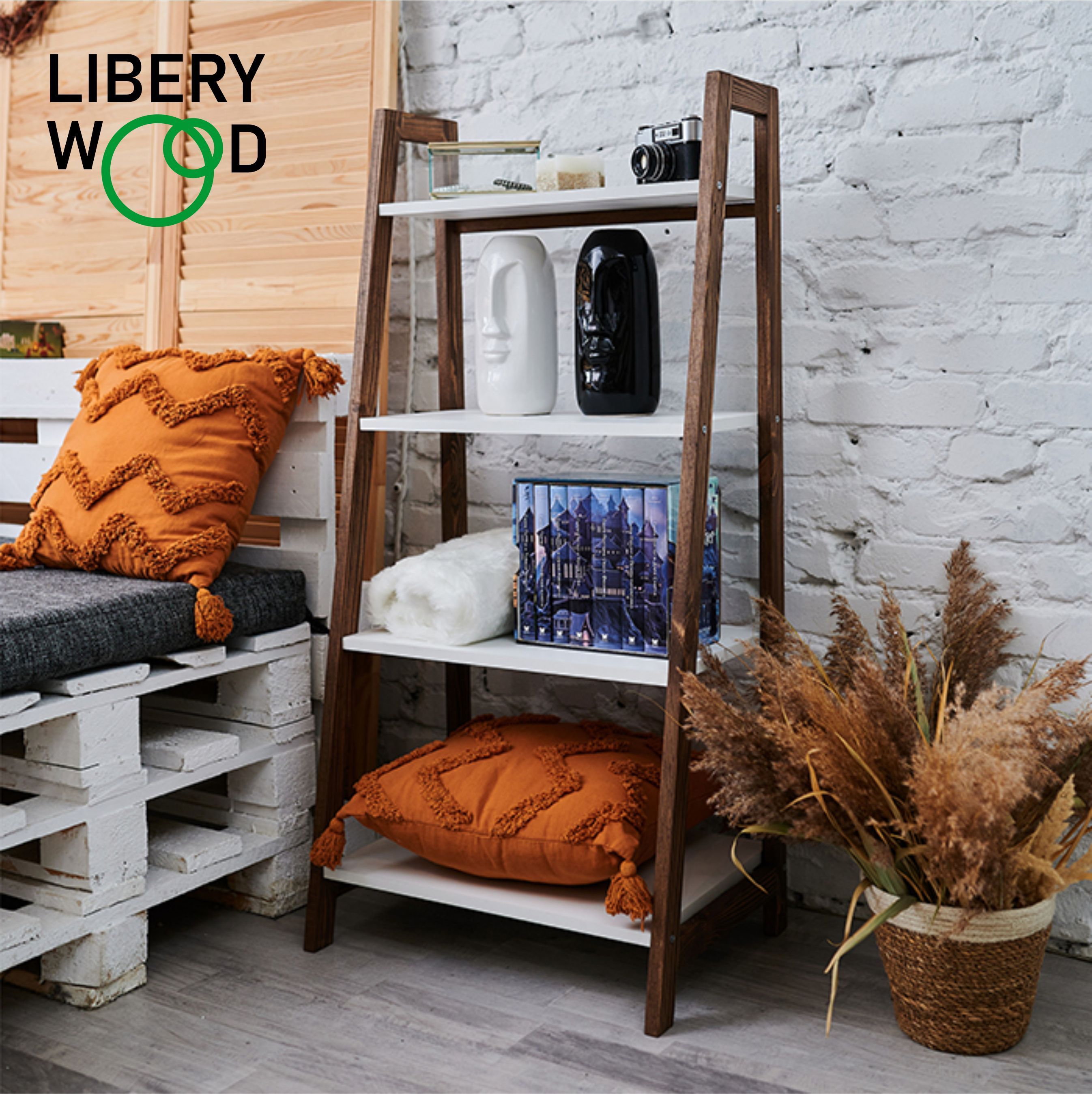 Стеллаж Стеллаж_ролло_liberywood, 54х38.6х115 см, Libery Wood - купить по  выгодной цене в интернет-магазине OZON (782513156)