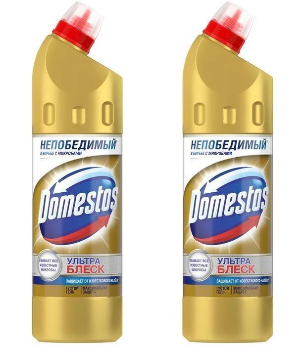 Средство для уборки туалета 1 л domestos доместос ультра блеск гель