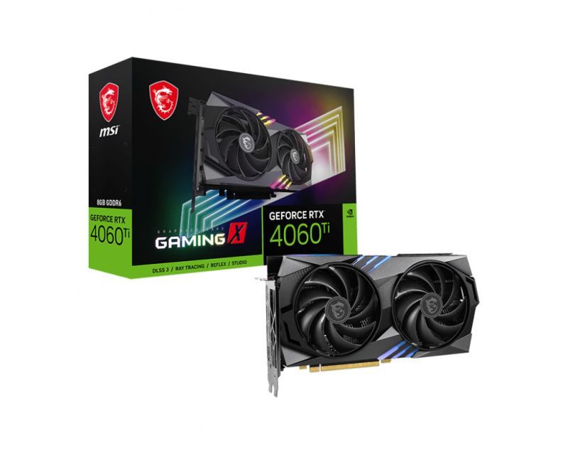 MSI Видеокарта GeForce RTX 4060 Ti 8 ГБ (RTX 4060 TI GAMING 8G)