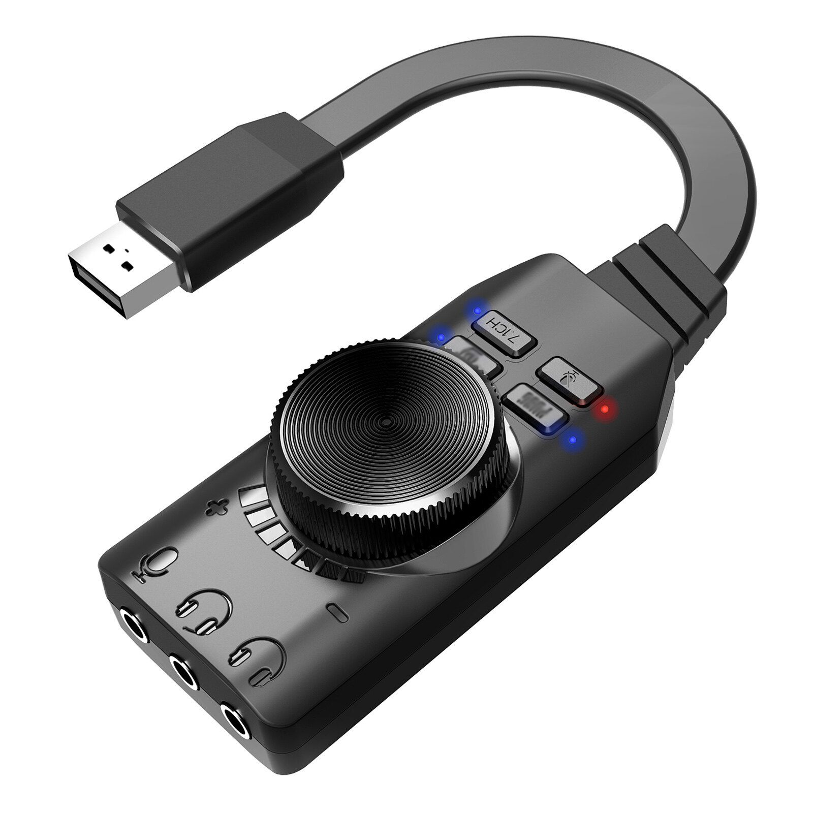 ВнешняязвуковаякартаGS3USB2.0Виртуальный7.1-канальныйзвук