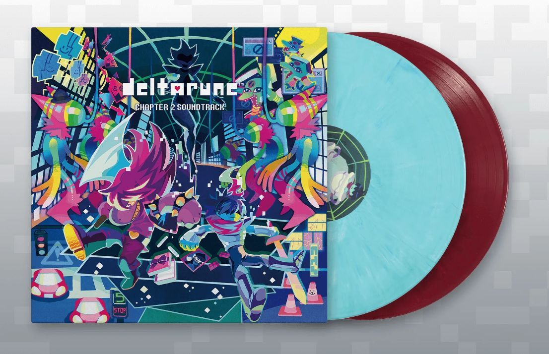 Toby Fox - Deltarune: Chapter 2 OST (Blue and Red Marbled USA Limited)  Soundtrack Цвет Синий и Красный Мрамор Виниловая Пластинка