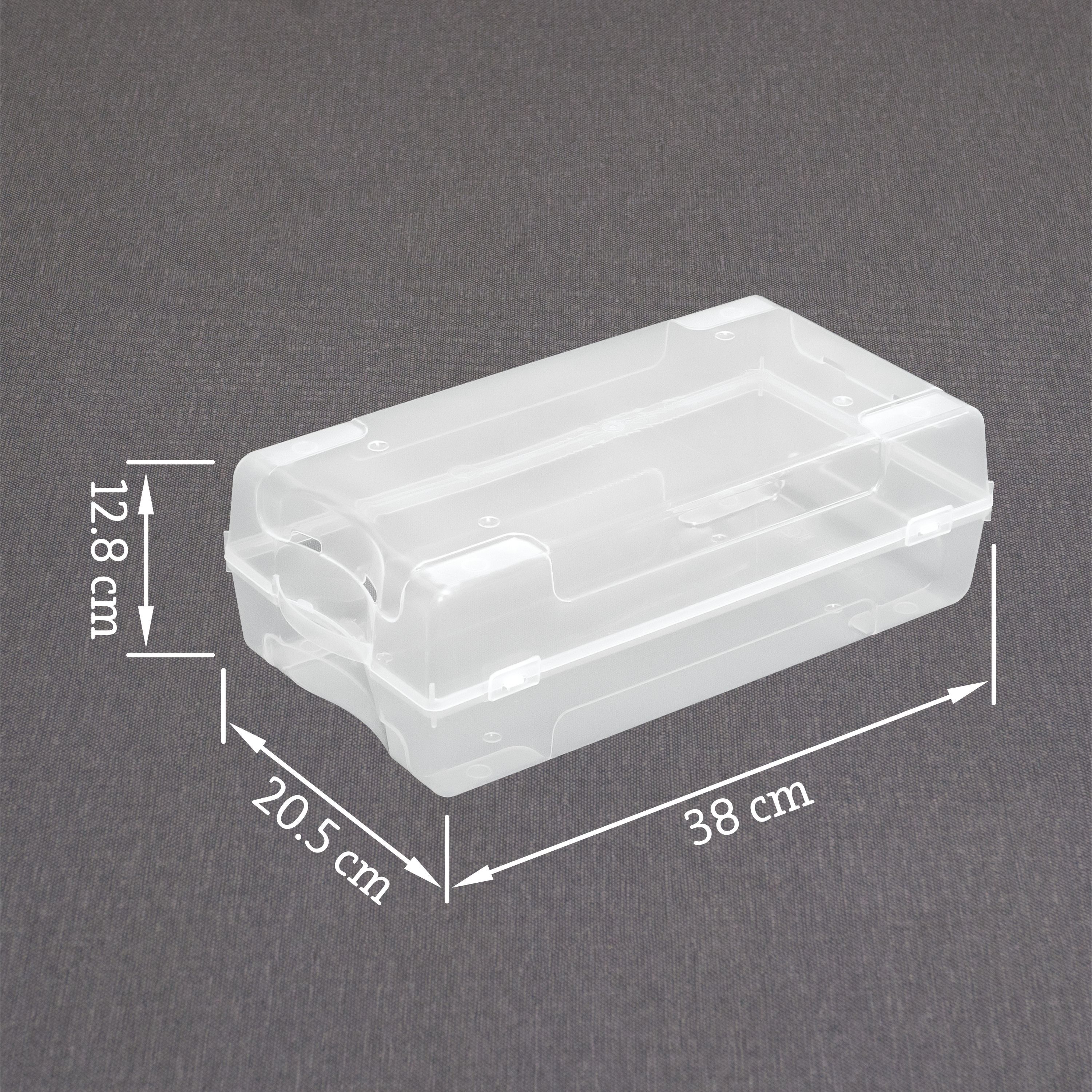 Коробкадляобуви,органайзердляхраненияпластиковый(38х20,5х12,8см)