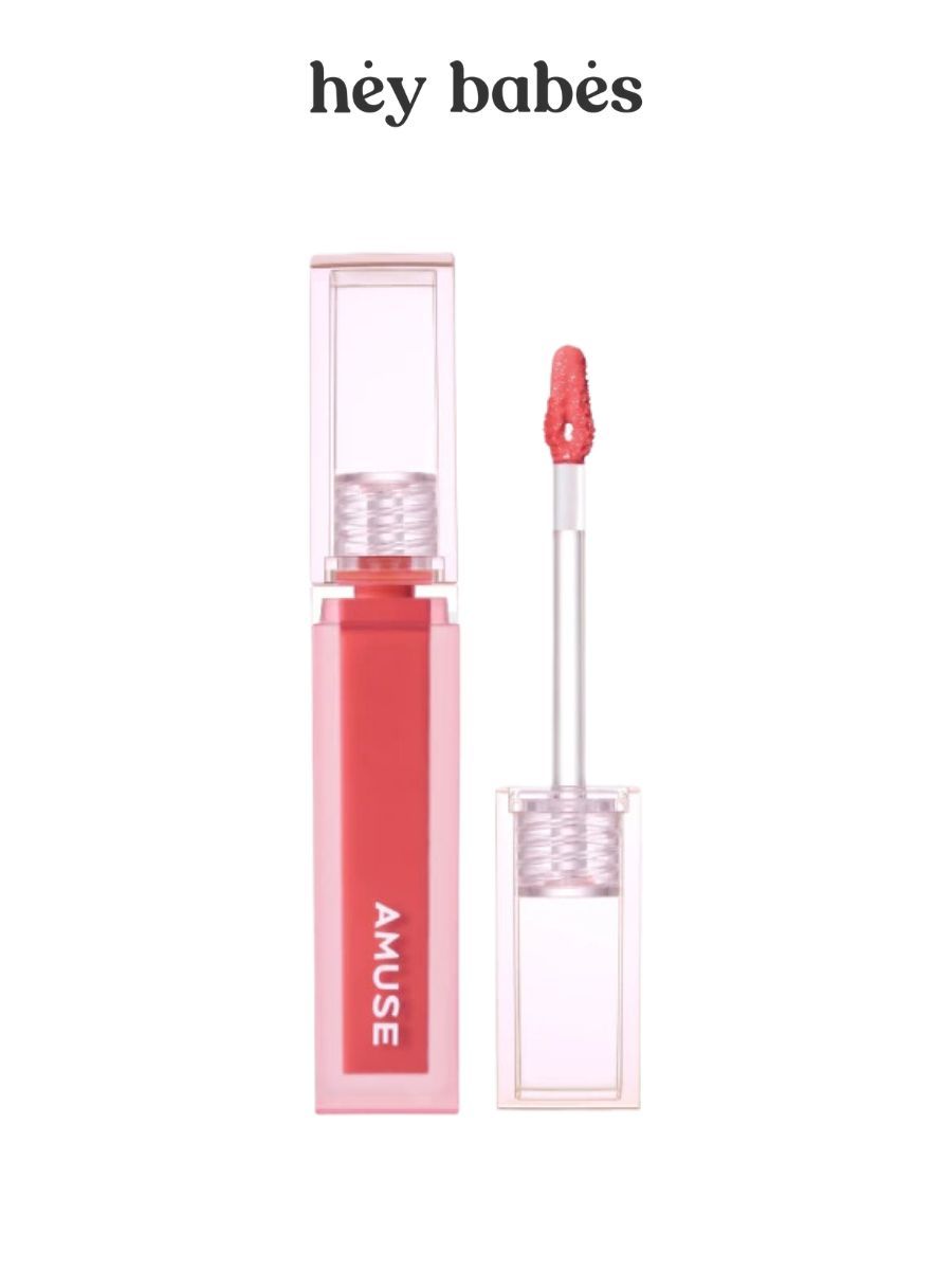 Глянцевый тинт для губ в коралловом оттенке AMUSE Dew Tint 01 La Vie En Coral