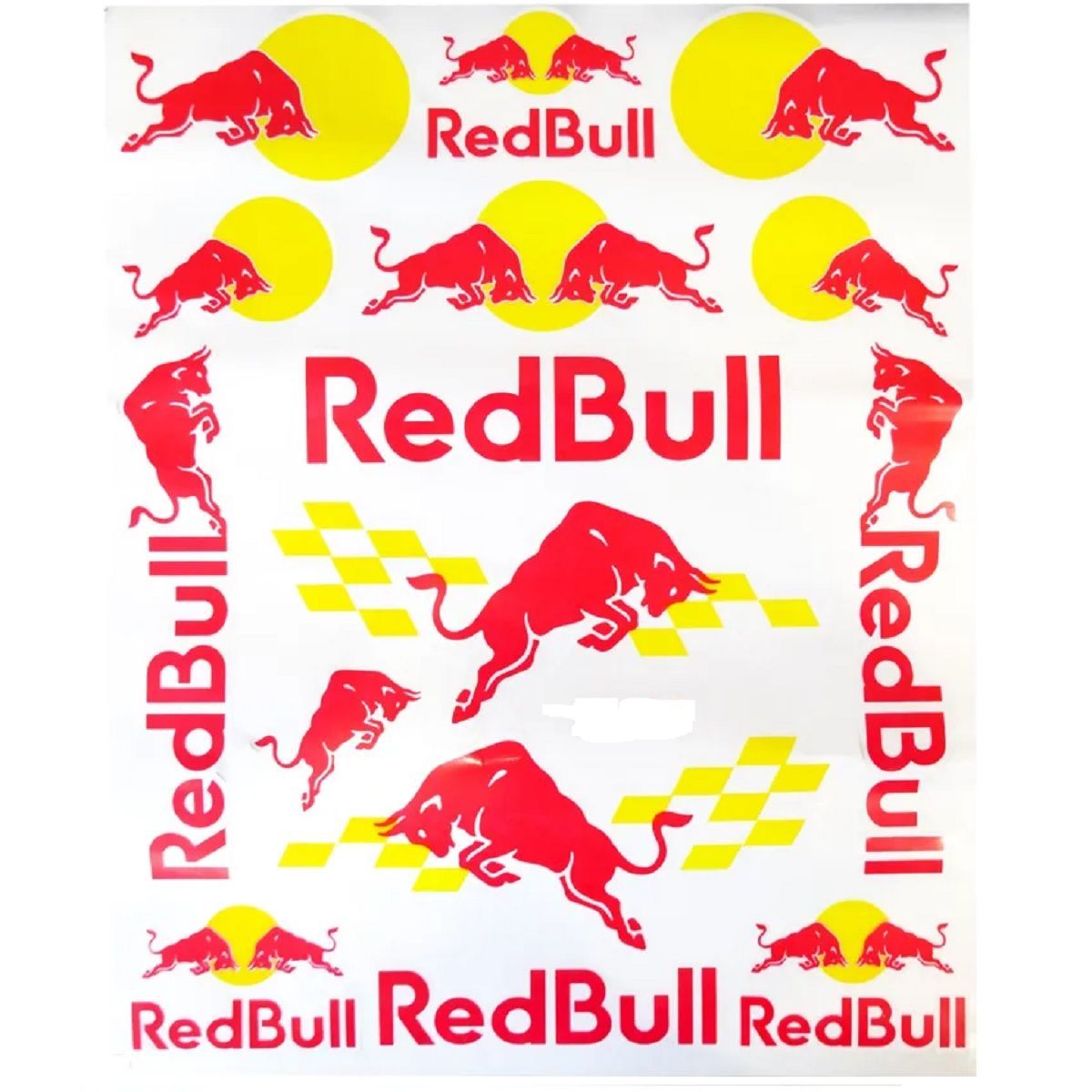 Наклейки для мотоцикла Red Bull 225х275 мм