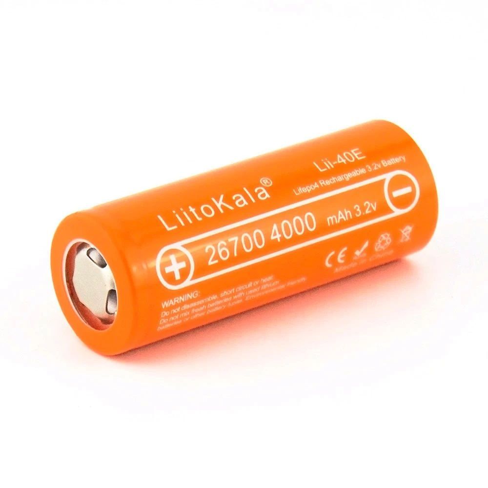 АккумуляторLiitoKalaLiFePO4267003.2В4000mAh,1шт.