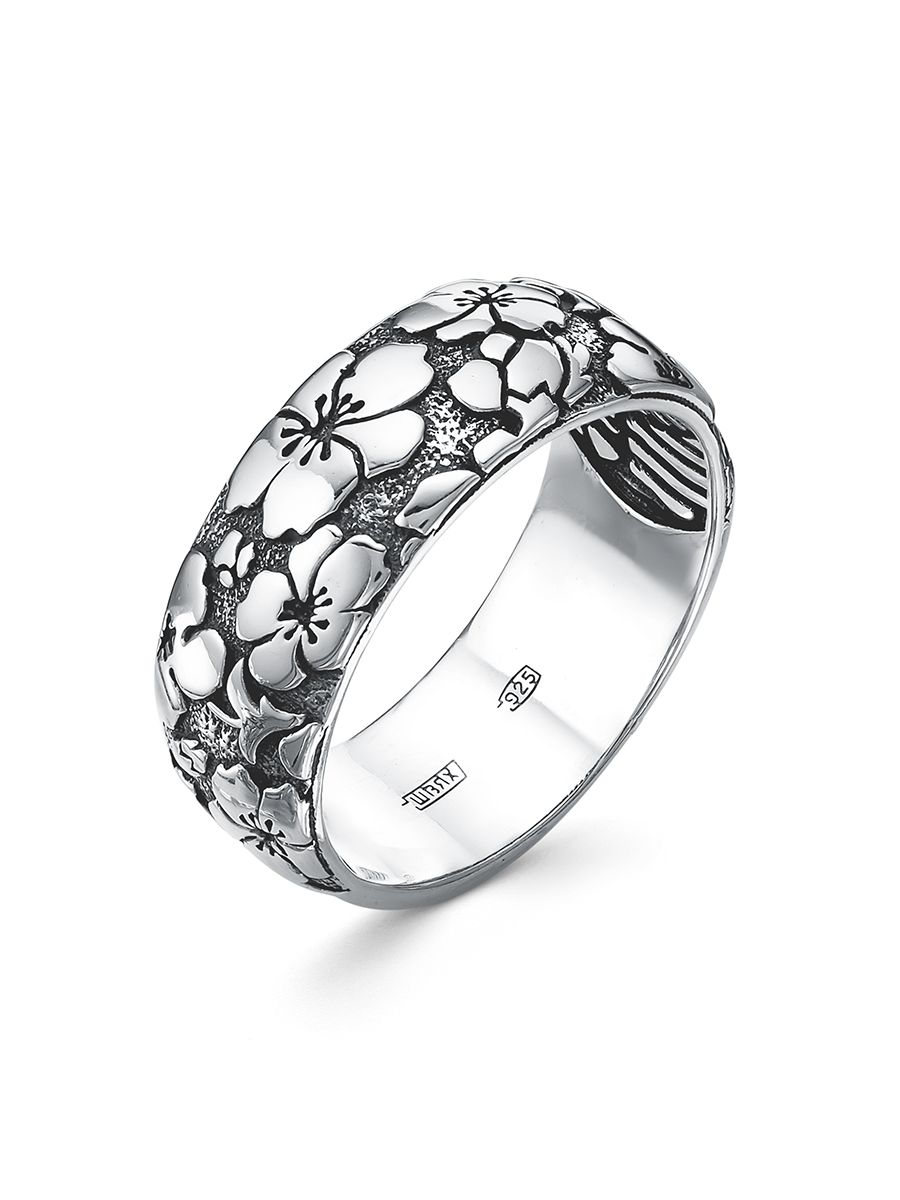 ДРАГОЦЕННЫЕ УЗОРЫ Кольцо Серебро черненое 925 пробы