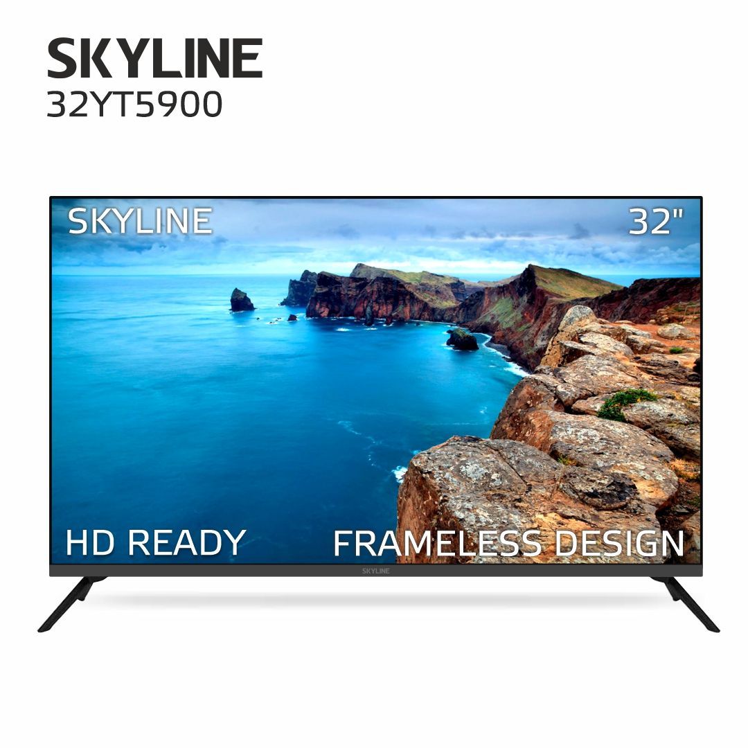 Skyline Телевизор 32YT5900 DVB-T2 / Frameless DESIGN 32" HD, черный