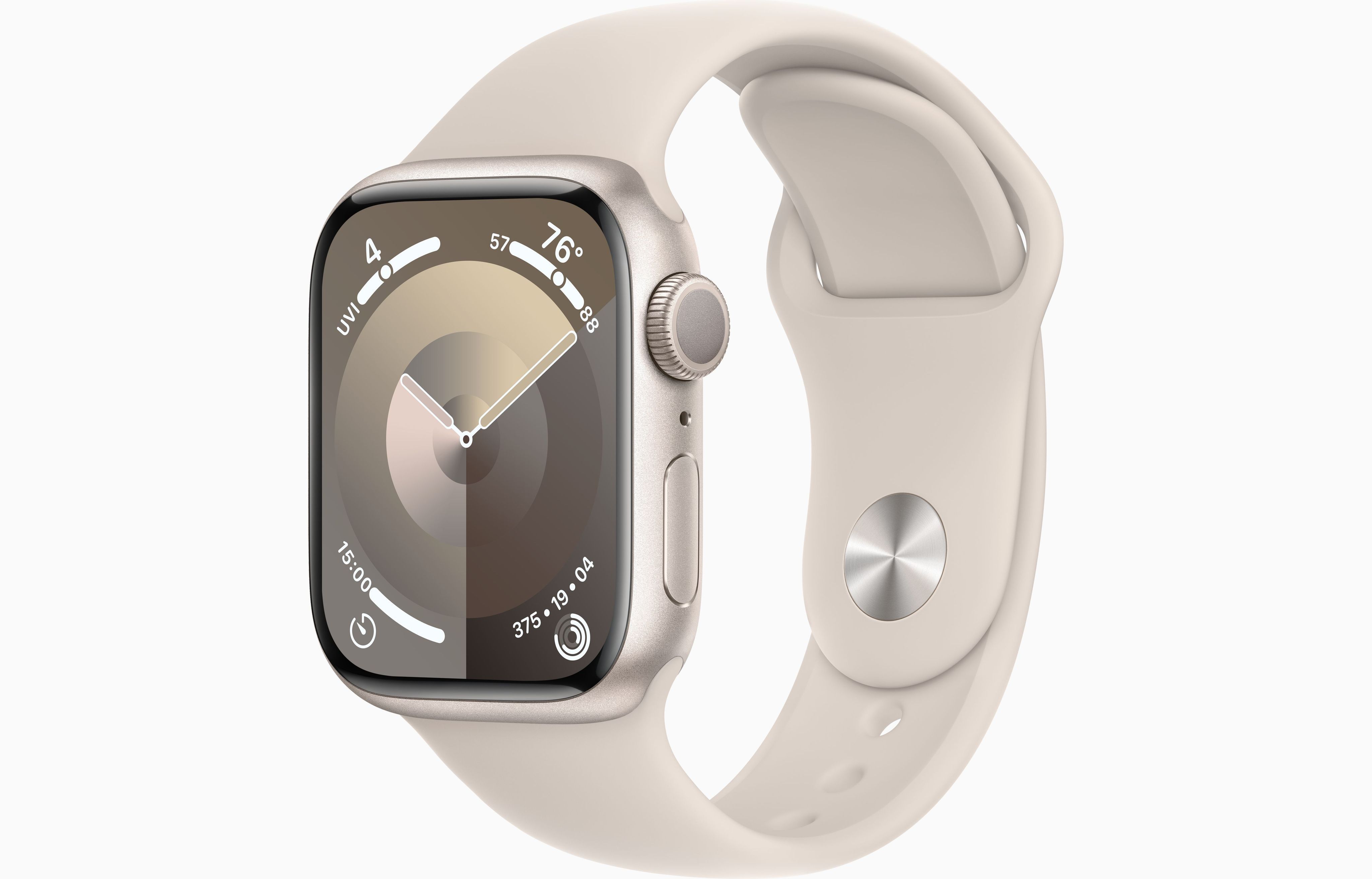 Купить смарт-часы Apple Watch 9 с ремнем S/M, экран 1.69