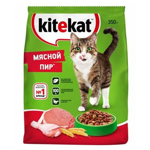 Kitekat/КитикетСухойкормдлякошекМяснойпир,350г