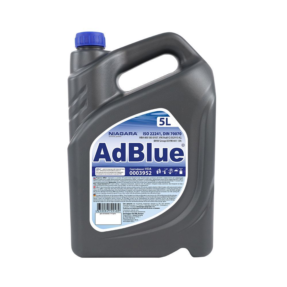 ЖидкостьAdBlue(водныйраствормочевины)длясистемSCR5л.