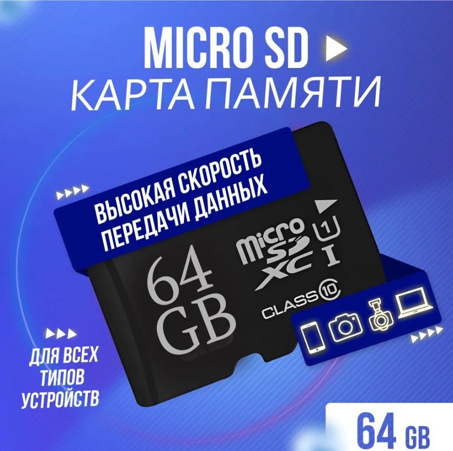 Карта памяти EVO Plus 64 ГБ