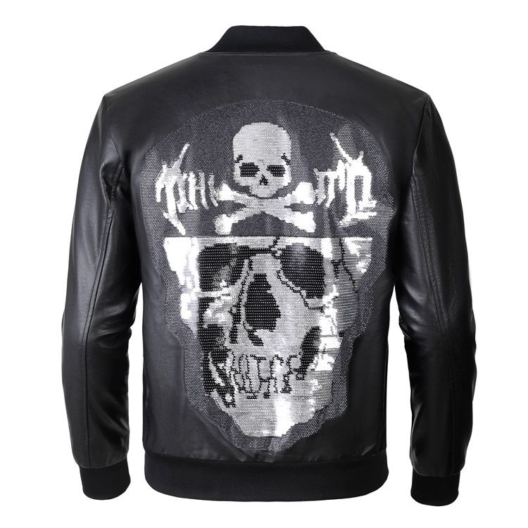 Куртка philipp plein. Philipp plein кожаная куртка с черепом.