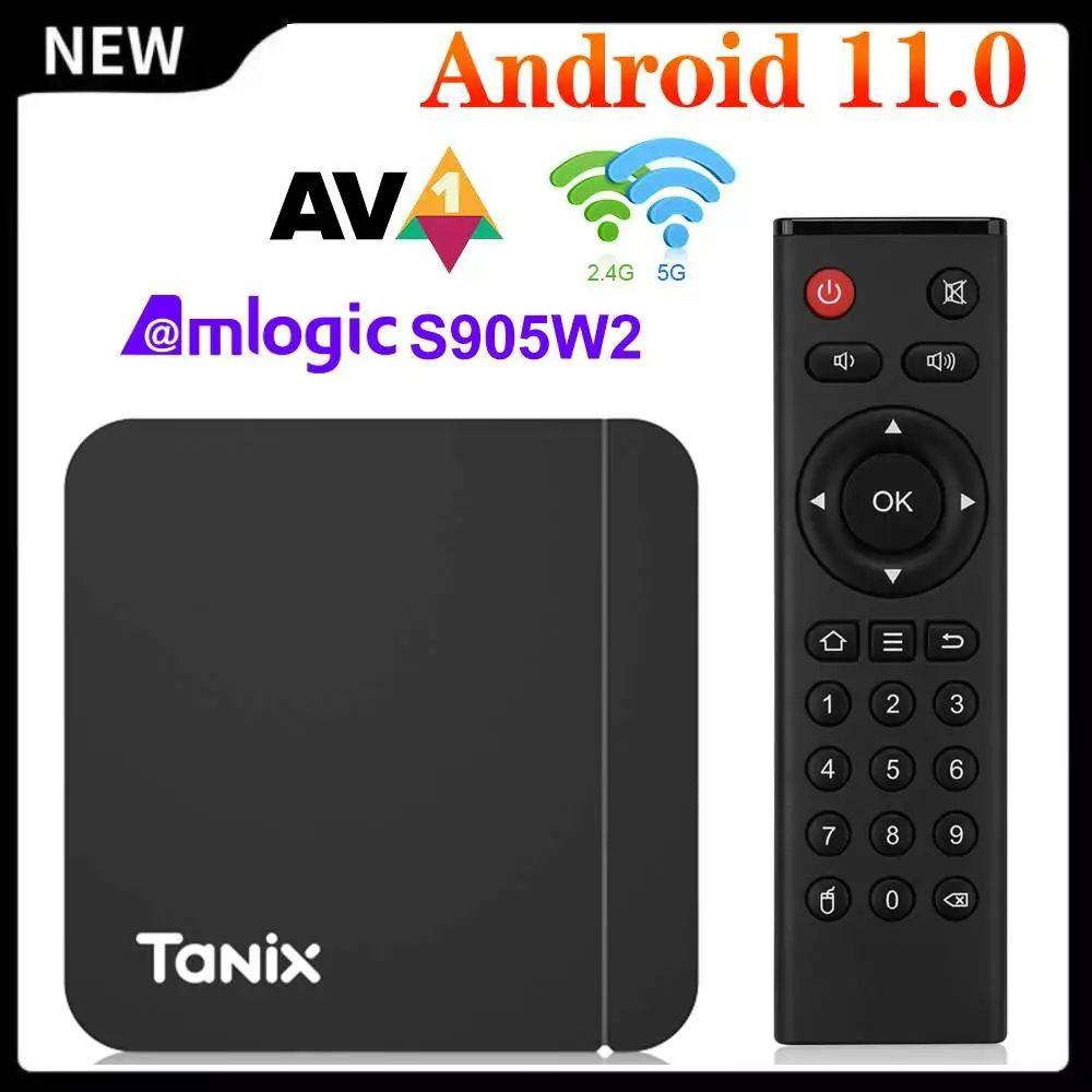GvigorsМедиаплеерTanixW2Android,4ГБ/64ГБ,Bluetooth,Wi-Fi,черный