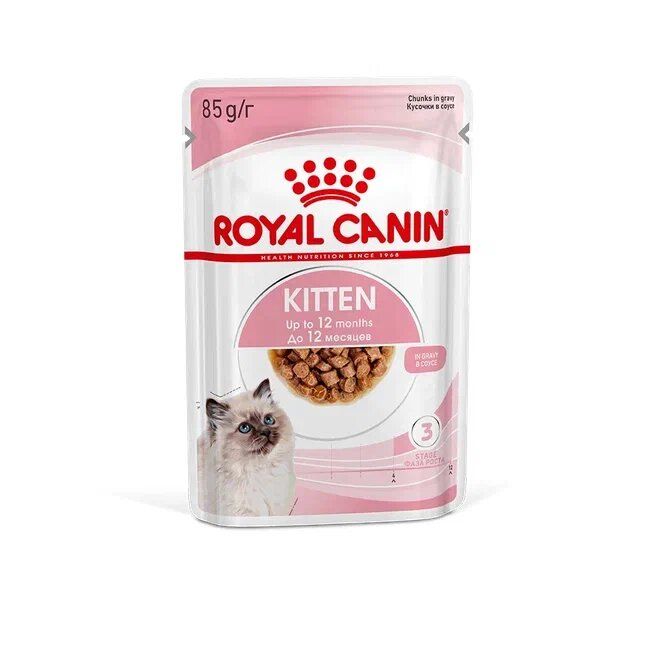 Влажный корм для кошек Royal Canin KITTEN в соусе, 85г х 28 шт.