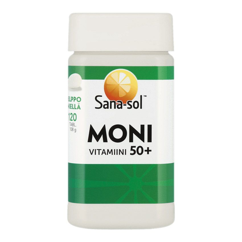 Sana sol monivitamiini инструкция на русском фото Sana-sol Moni 50+ Мультивитамины для взрослых, усиленные 120 шт (Финляндия) - ку
