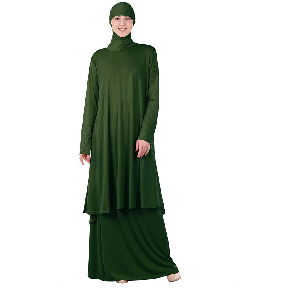 Мусульманские комплекты. Двойка мусульманская одежда женская. Фисташковый цвет джильбаб Химара.