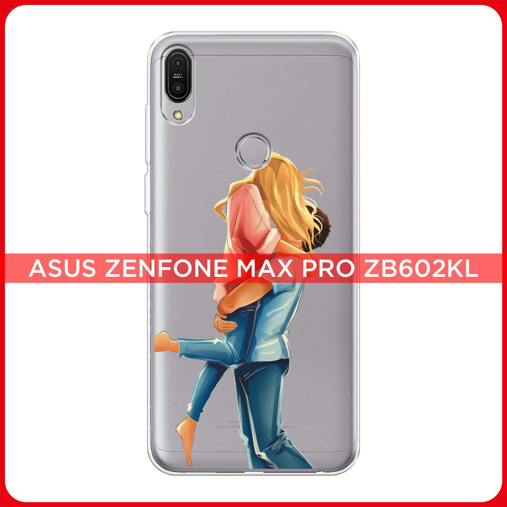 Силиконовый чехол на Asus ZenFone Max Pro ZB602KL / Асус ZB602KL Happy  love, прозрачный - купить с доставкой по выгодным ценам в интернет-магазине  OZON (849005410)