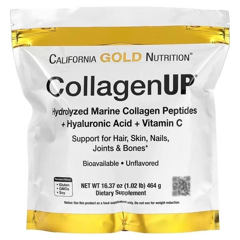 Морской коллаген California Gold Nutrition CollagenUp 464 г (с витамином С и гиалуроновой кислотой)