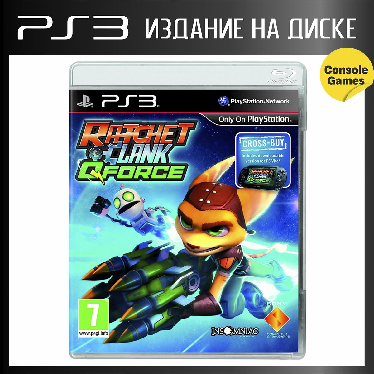 Игра Ratchet & Clank Q-Force (PlayStation 3 купить по низкой цене с  доставкой в интернет-магазине OZON (1308226197)