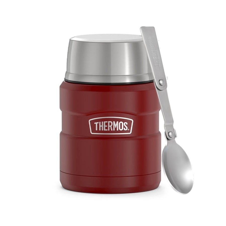 Термос для еды Thermos с ложкой SK3000 MRR (0,47 литра), красный 562883