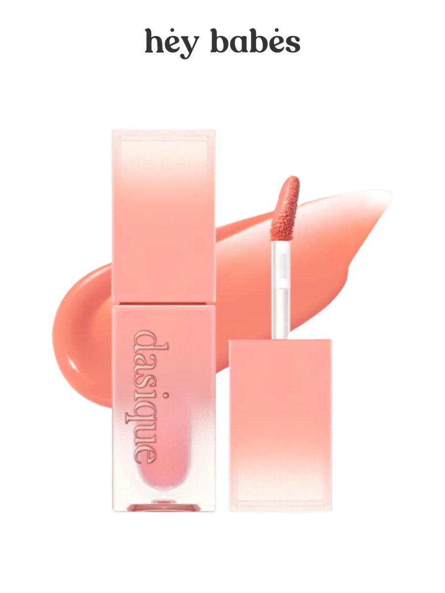 Увлажняющий сияющий тинт для губ в приглушённом оттенке манго Dasique Juicy Dewy Tint #01 Mood Mango