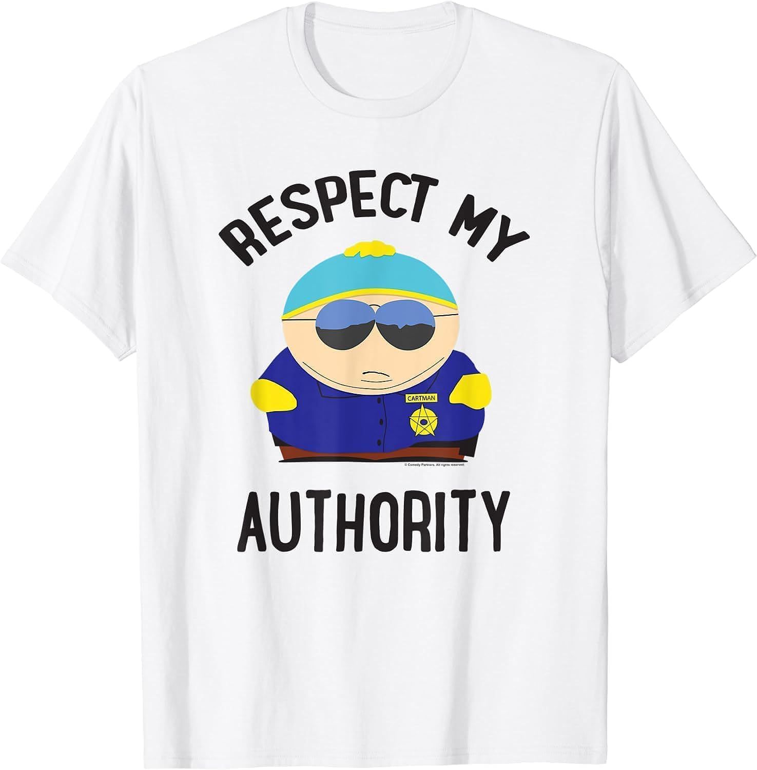 Парк респект. Футболка с саус парком. Парк респект. Respect my authority. Футболка южный парк картман уважай мою власть.