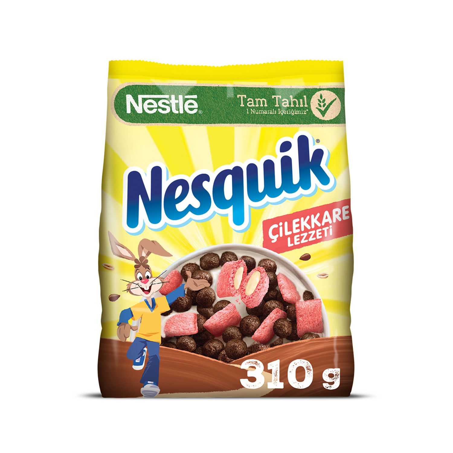 Сухой завтрак Nestle Nesquik Клубничные хлопья 310 гр - купить с доставкой  по выгодным ценам в интернет-магазине OZON (1331427572)