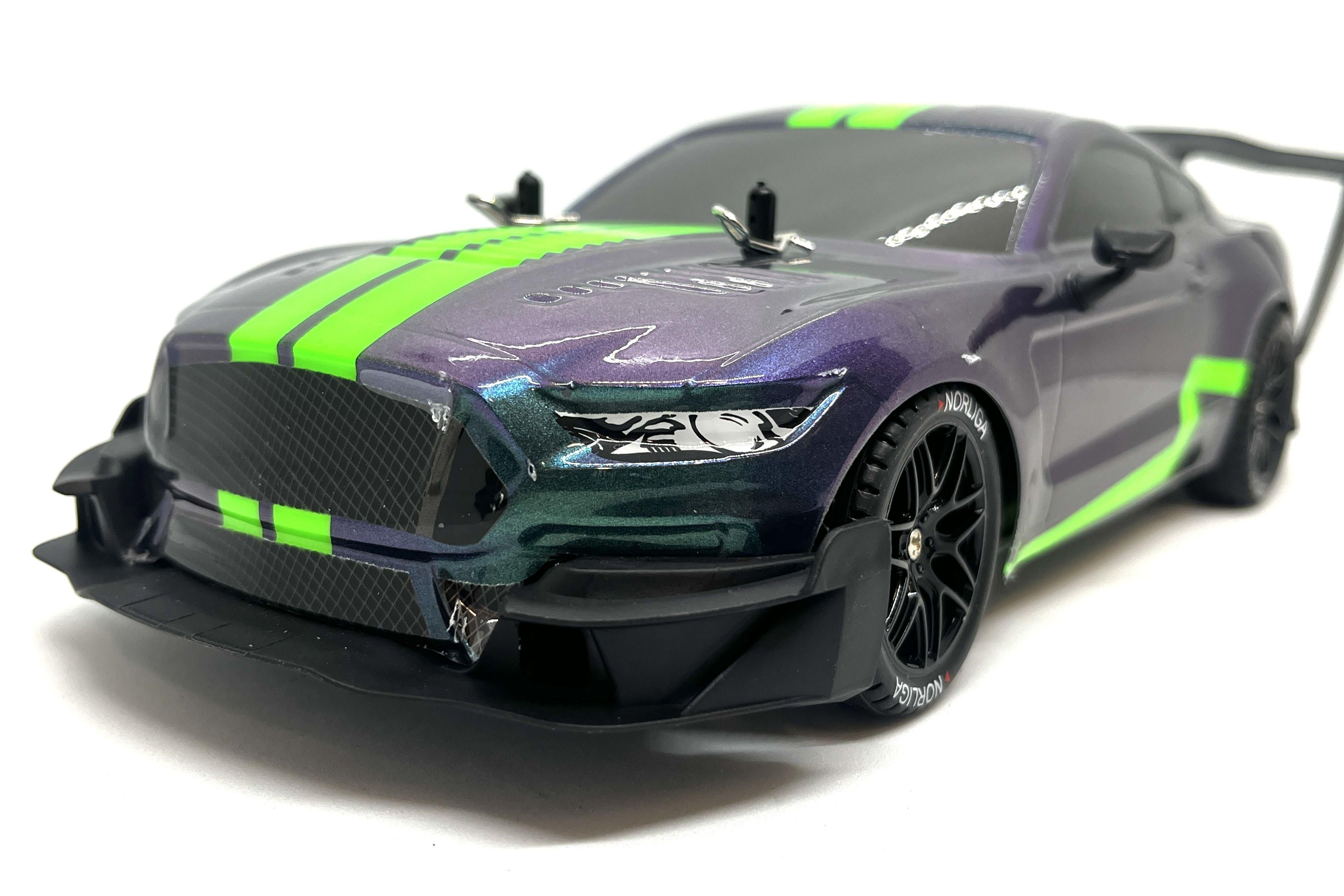 Радиоуправляемая машина для дрифта Ford Mustang 1:14 4WD 2.4g зеленый -  купить с доставкой по выгодным ценам в интернет-магазине OZON (1372181879)