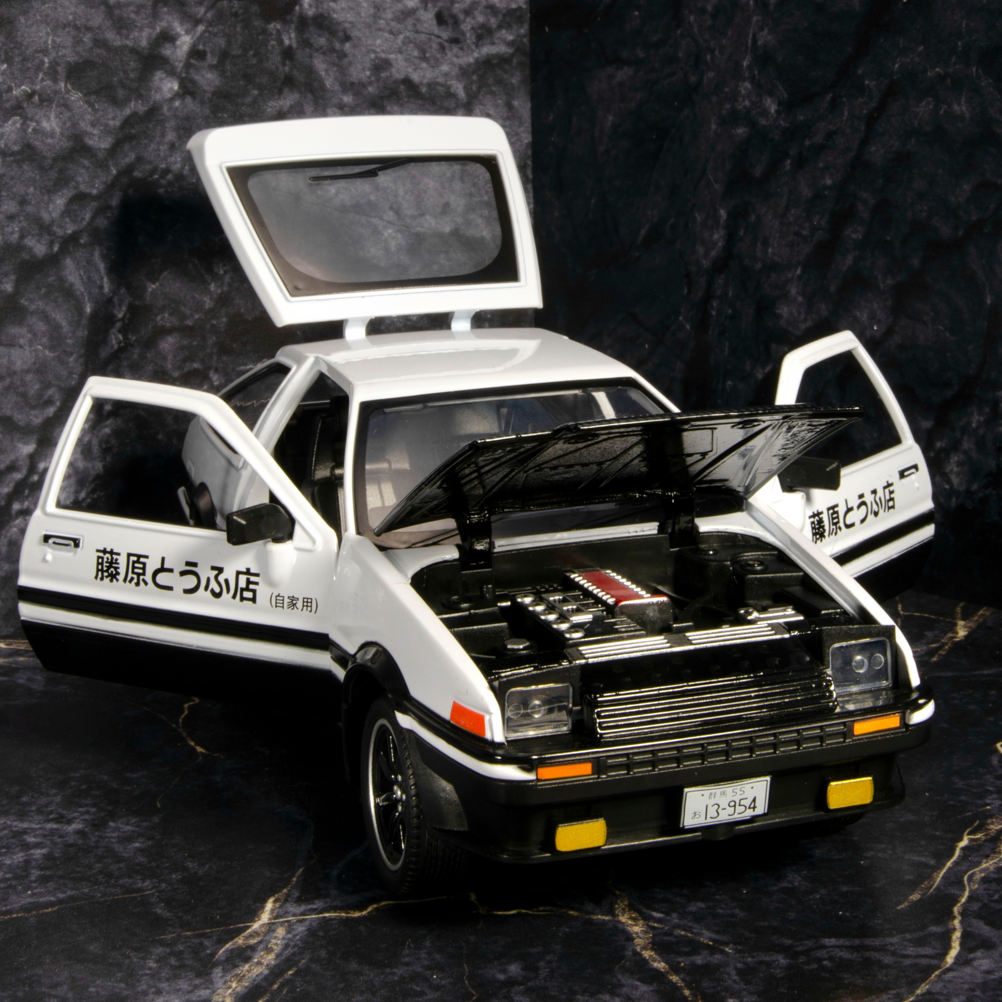 Металлическая инерционная машинка Toyota Trueno AE86, масштаб 1:22, длина  22 см. - купить с доставкой по выгодным ценам в интернет-магазине OZON  (471954846)