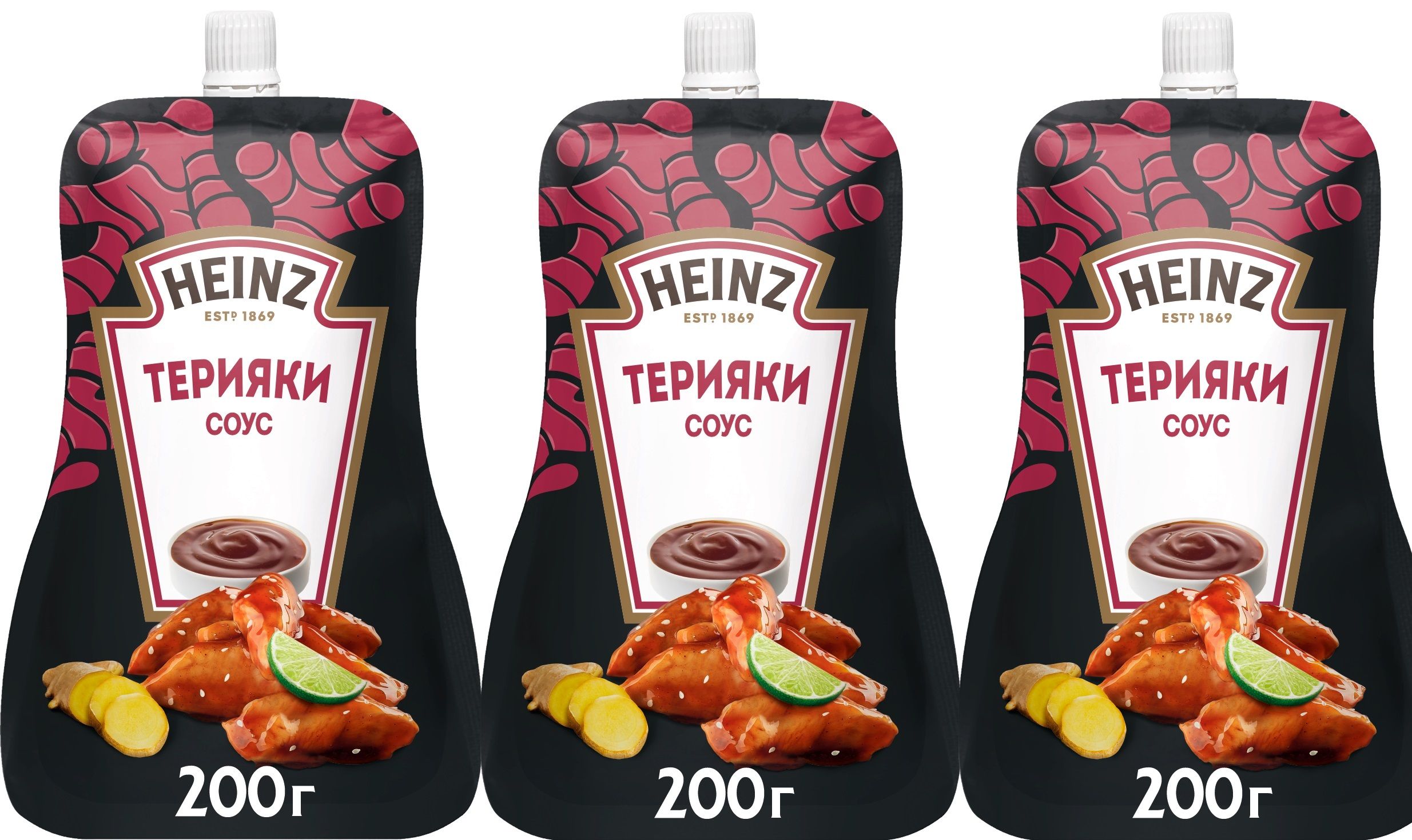 Соус Heinz Терияки, 3шт по 200г