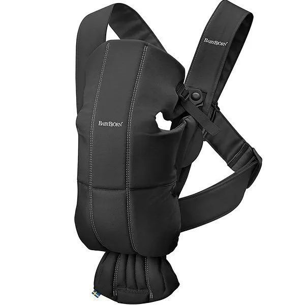 Эрго-рюкзак BabyBjorn Mini Cotton, 0210.56 цвет: Black