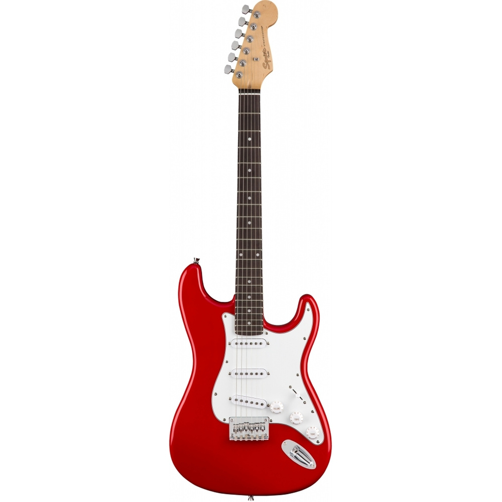 squier stratocaster red and black