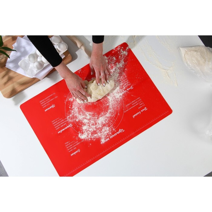 Силиконовый коврик для выпечки Идеальное тесто, 64 х 45 см  #1