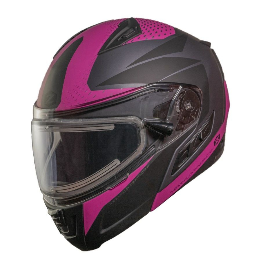 Шлем для снегохода ZOX Condor Parkway Black-Pink (ЭП) #1