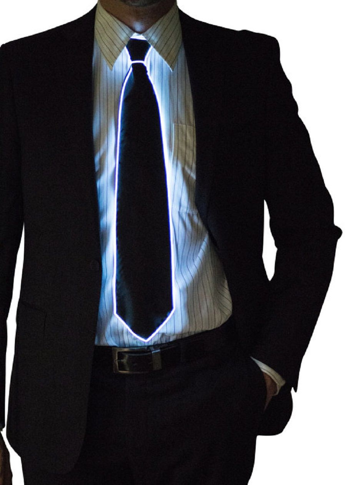 Светящийся неоновый галстук #1