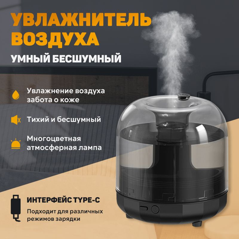 Умный увлажнитель воздуха, аромадиффузор, визуализация уровня воды ...