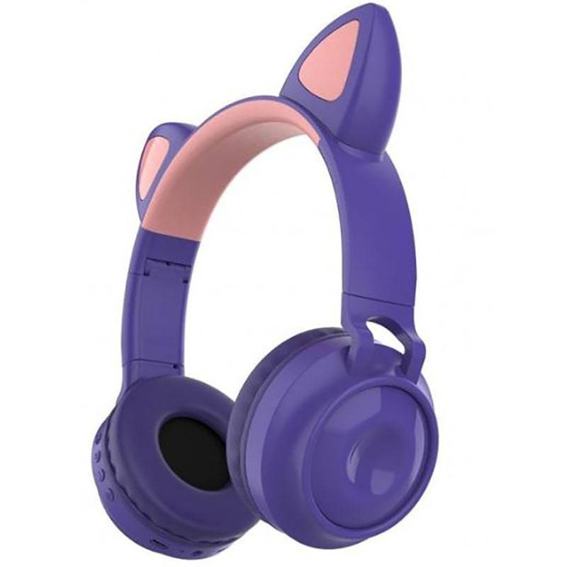 Беспроводные наушники ZW Cat Ear ZW/028, фиолетовый купить по низкой цене:  отзывы, фото, характеристики в интернет-магазине Ozon