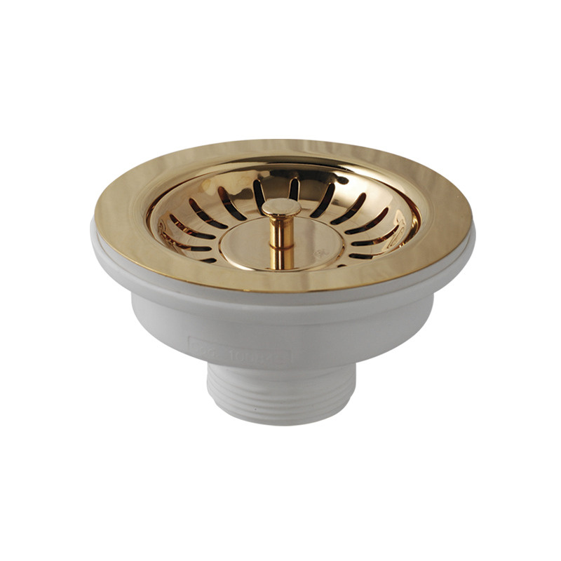 Слив для кухонной мойки d-90, золото купить по низкой цене с доставкой ...