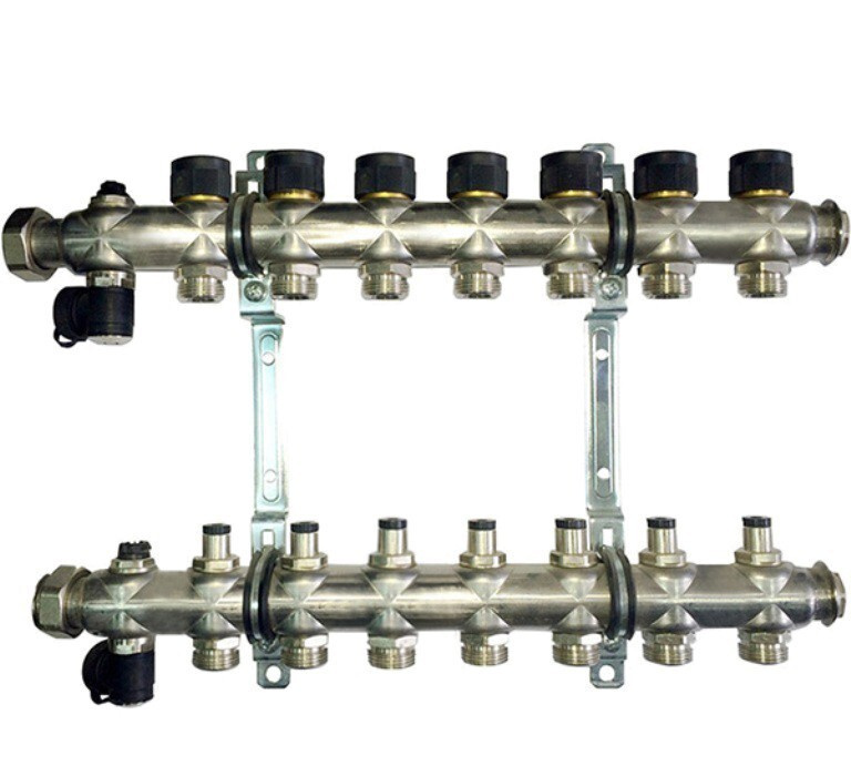 Oventrop Коллектор \"Multidis SF\" на 7 контуров 1404557 из нерж.стали 1 ...