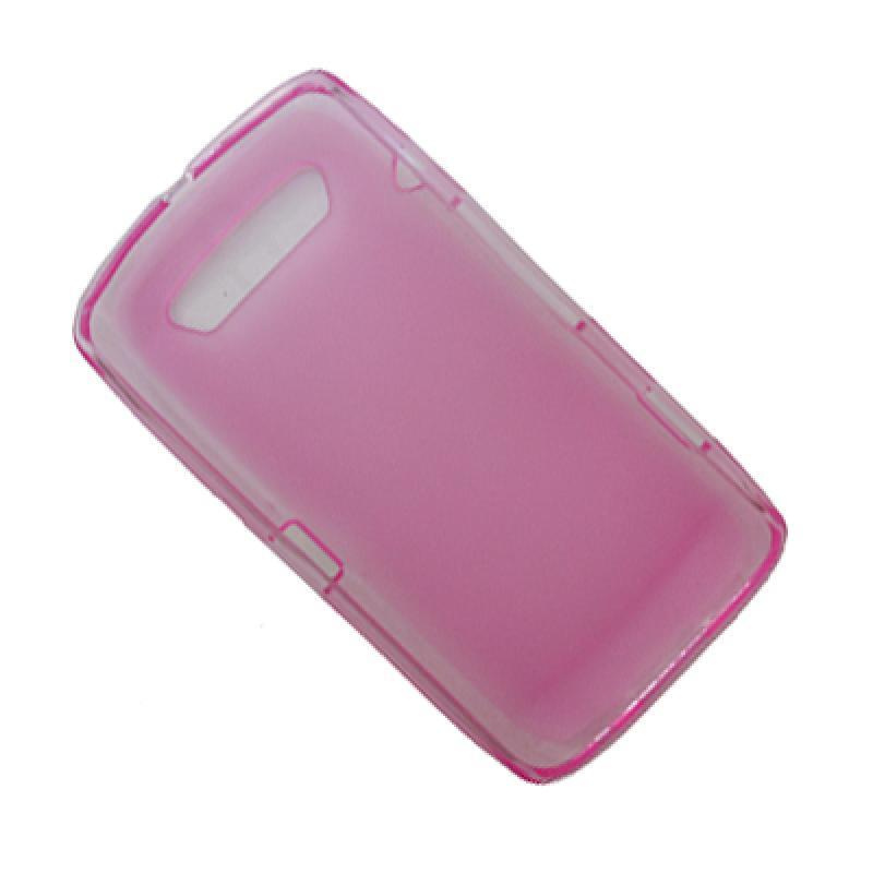 Чехол для BlackBerry 9850/9860 силиконовый матовый <розовый> #1