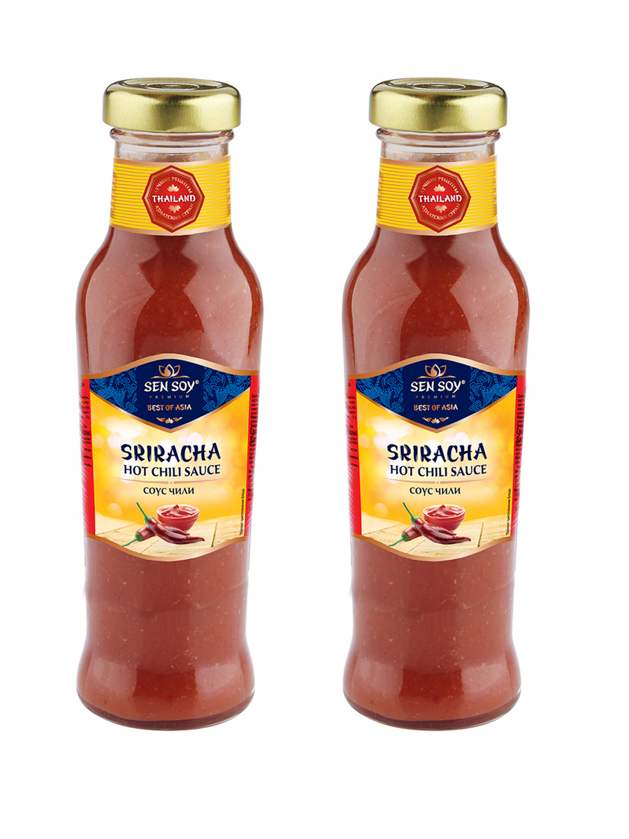 Сенсой Соус Чили ШРИРАЧА Sen Soy Premium в стеклянной бутылке 2 шт по ...