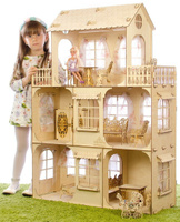 Деревянный кукольный домик для Барби. Спонсорские товары