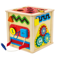 Развивающий куб игровой развивающий центр для малышей &#34;Бизикубик&#34; развивающие игрушки от 1 года бизиборд Монтессори. Спонсорские товары
