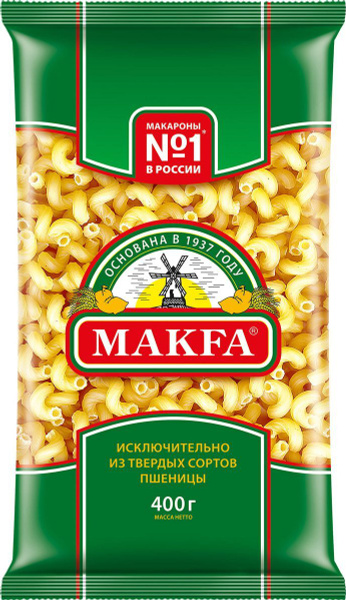 Макароны Makfa витки, 400 г - купить с доставкой по выгодным ценам в ...