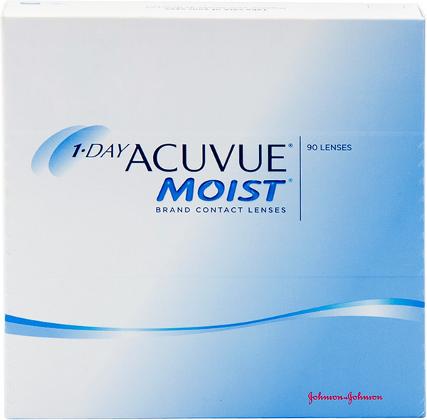 Контактные линзы Acuvue 1-Day Moist однодневные, 90 шт -1 Радиус ...