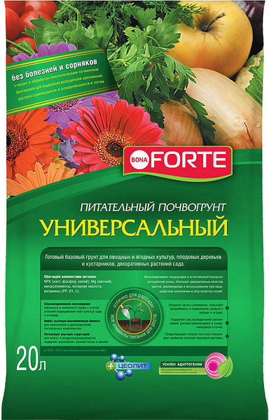 Грунт Bona Forte, универсальный, BF29010011, 20 л - купить по низкой ...