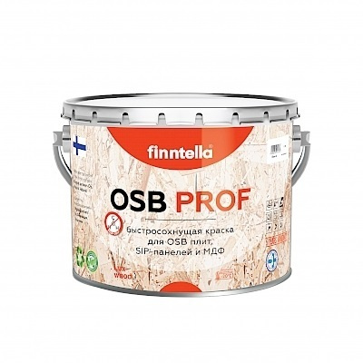 Краска FINNTELLA OSB PROF LUX_A, Алкидная, Полуматовое покрытие ...